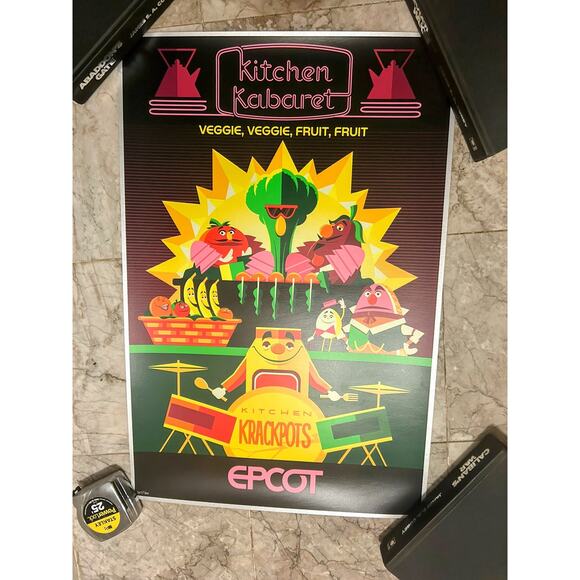 Epcot Kitchen Kabaret Limited Edition Serigraph 18 X 27 207/300 The Land - Picture 4 of 10